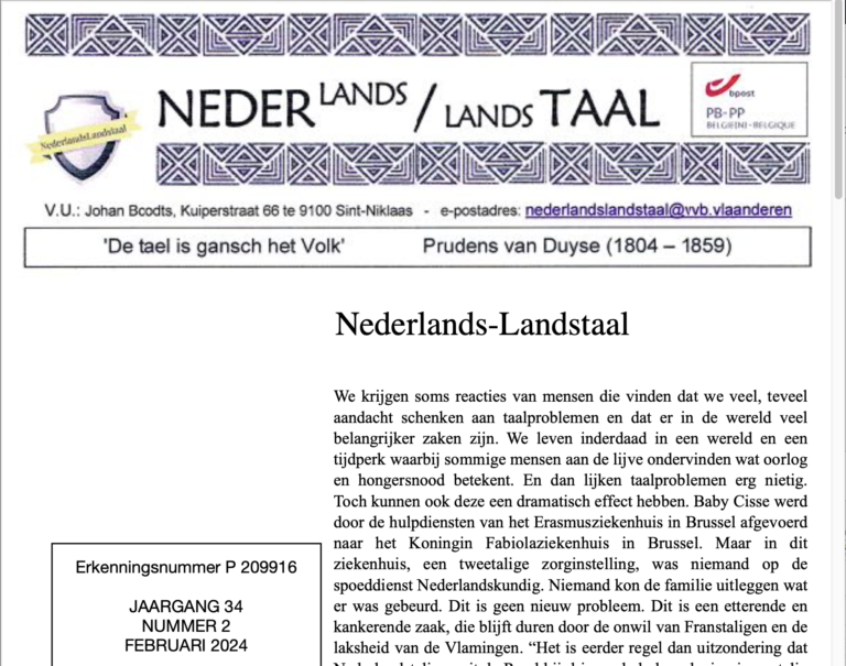 Nederlands/Landstaal februari 2024