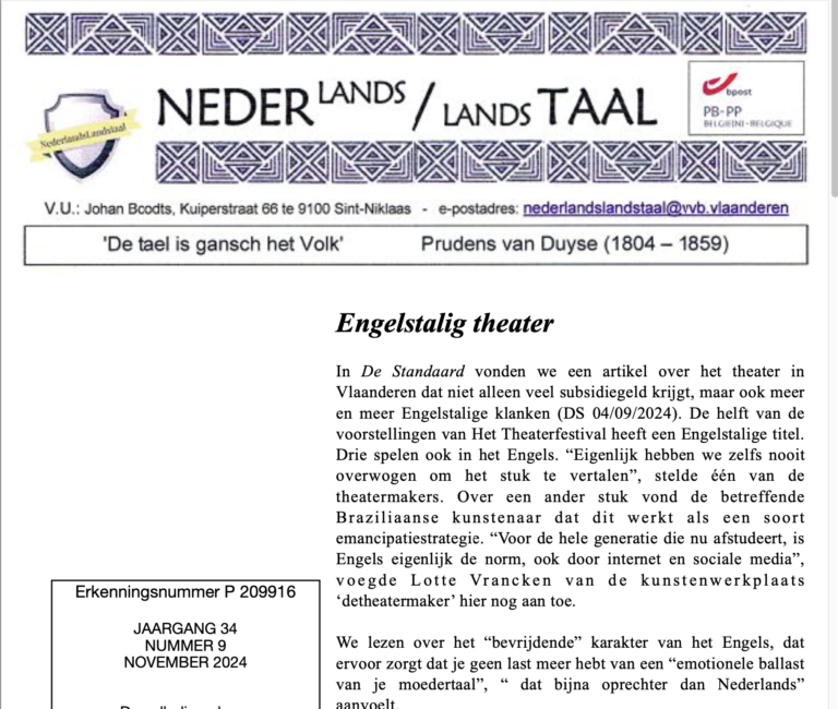 Nederlands/Landstaal - Editie november 2024